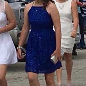 Speechless Formal/Wedding Blue Sequin Dress